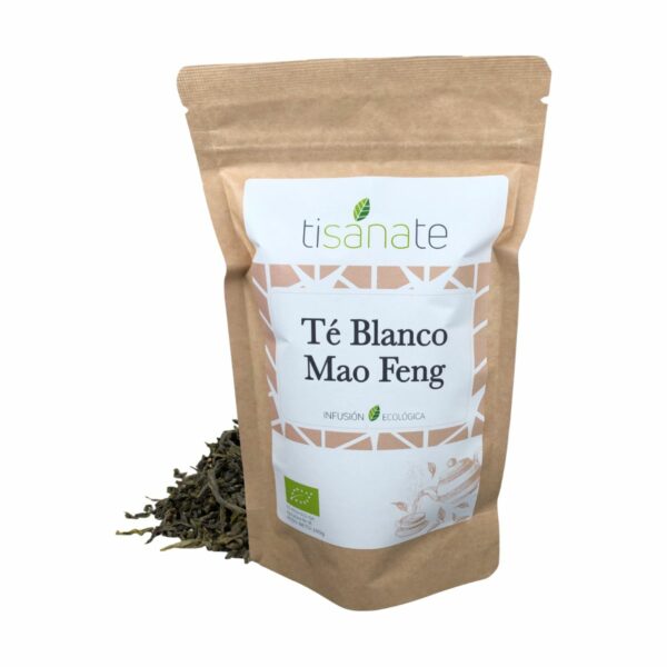 Bolsa de té blanco mao feng ecológico a granel 100 gramos